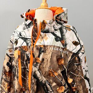 Legendary Whitetails Big Game Snow Camo Insulated Hooded Hunting Jacket 2XL